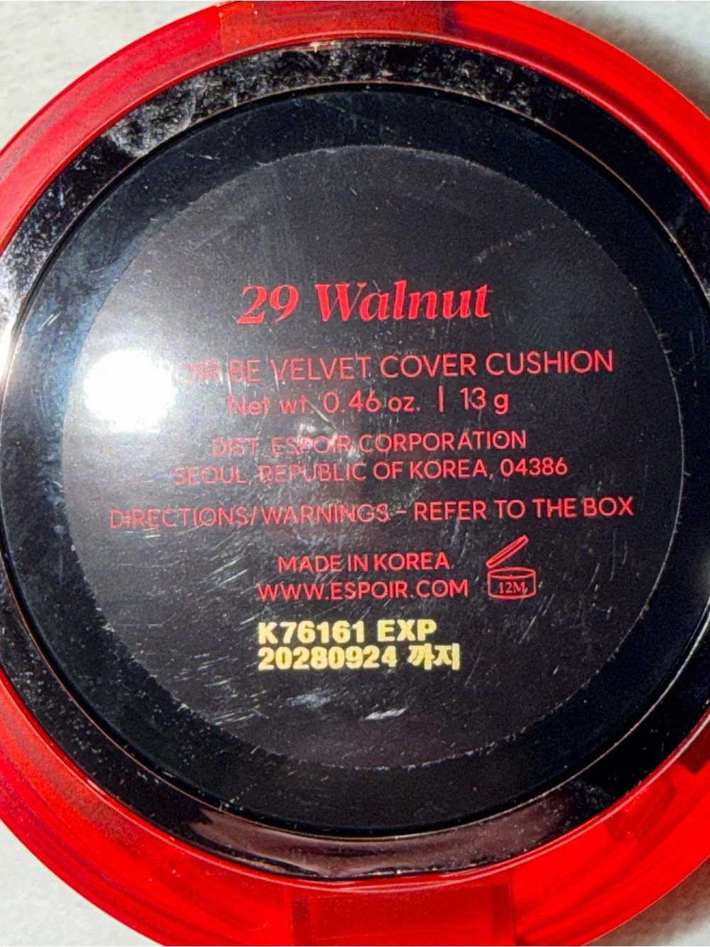 espoir Be Velvet Cushion Foundation #29 Walnut